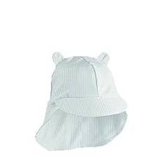 LIEWOOD Senia Seersucker Sun Hat With Ears |Blå |1/2Y