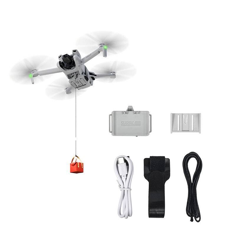 STARTRC Airdrop Luftavfallsystem Fjärrkastning Transportpresent Havsfiskelerveransenhet för DJI Mini 3 / Mini 3 PRO RC d