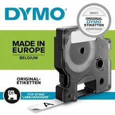 Dymo labeltape D1 24mm 53721 S0721010 hvid på sort