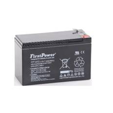 First Power Vrla 12V 7.2Ah T2 stift AGM batteri 151x65x101