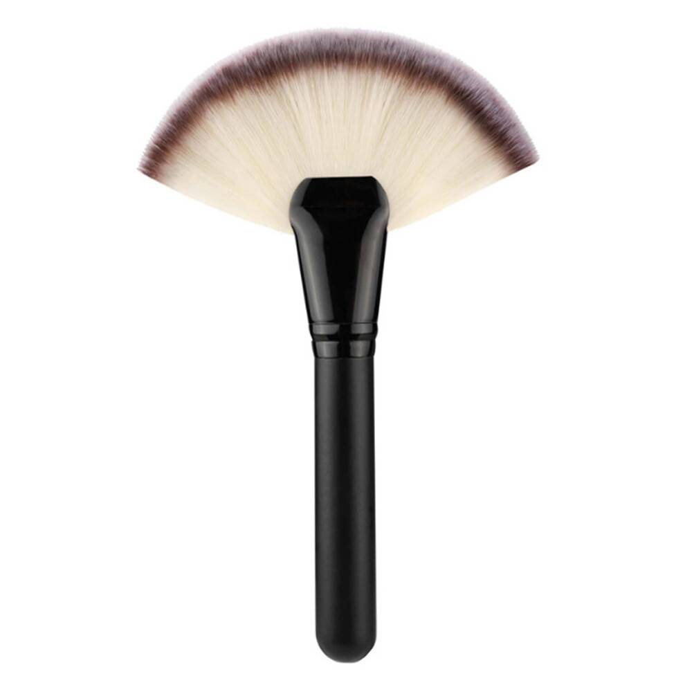 Fulddækkende ansigtsbørste, syntetiske hudvenlige børstehår til hygiejnisk og præcis makeup-påføring, ergonomisk håndtag ideel til hurtig
