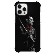 The Walking Dead Phone Case For iPhone Samsung Galaxy Pixel OnePlus Vivo Xiaomi Asus Sony Motorola Nokia - Negan Smith Holding Lucille On Dark Background