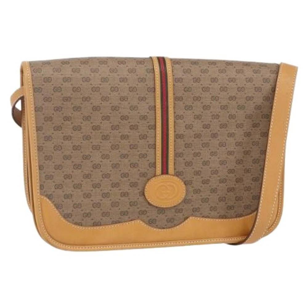 Gucci Vintage Pre-owned Vintage Cross Body Taske - Vintage - Dame - Beige - ONE SIZE -