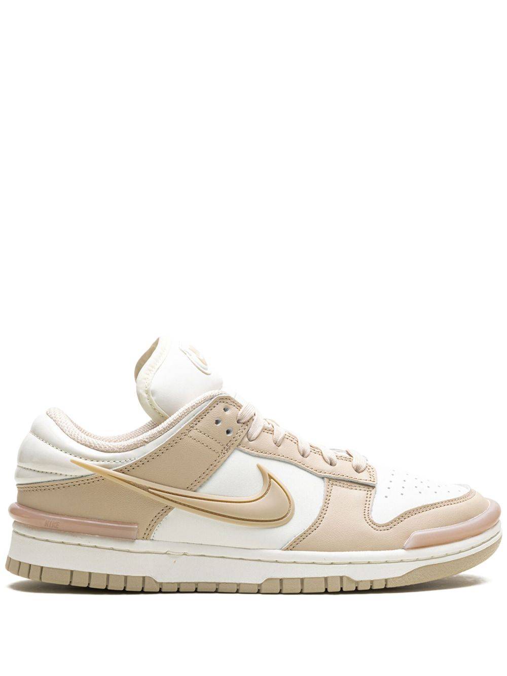 Nike - Dunk Low Twist låga sneakers - dam - kalvskinn - 7 - Brun