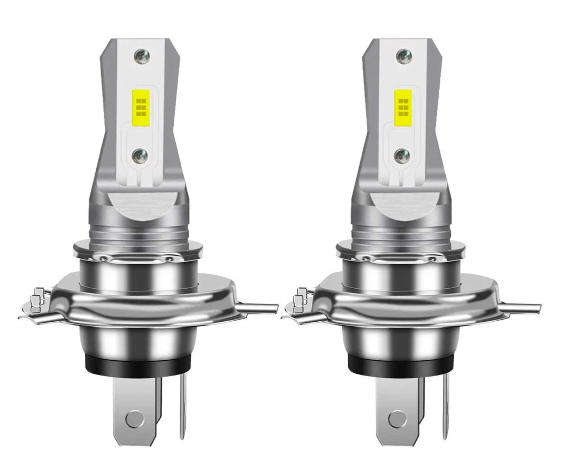 H4 Pærer 12V 80W - Kold hvid - 6000K (2 stk)