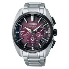 Seiko Astron GPS Solar Limited Edition Purple Dial Stainless Steel Bracelet Men's Watch SSH101J1