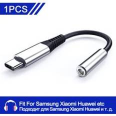 Usb typ c to 3.5mm jack hörlurs ljudkabel för samsung galaxy s20 s21 s22 ultra note 20 plus usb c to 3.5 aux adapterkabel - B-silver- 3.5 kabel