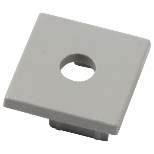 Ansell Lighting endestykke, med hul, 15x56,2 mm, aluminium