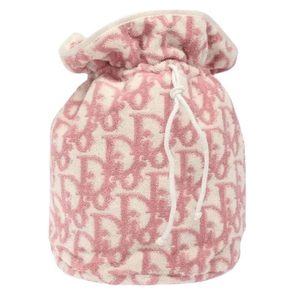 Dior Vintage Pre-owned Vintage Canvas Bucket Bag - Vintage - Dame - Lyserød - ONE SIZE -