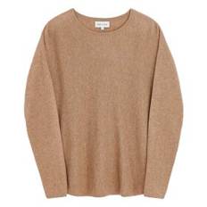 CURVED CASHMERE SWEATER | MINK