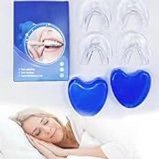 DXIA 8PCS Tandställning, Molar Tandställning, Anpassade Tandställning, Termoplast Tandställning För Att Förhindra Bruxism På Natten, Termoplast Tandställning Set, Med Persikoformad Tandlåda