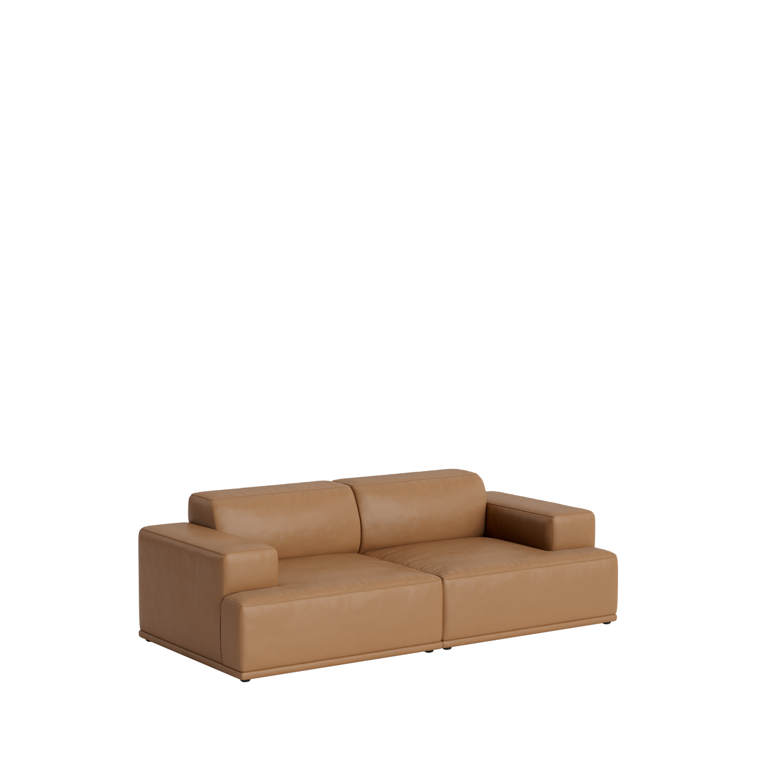 Connect Soft Modular 2 pers. sofa, kombination 1 fra Muuto Refine læder - Jacobsen Plus