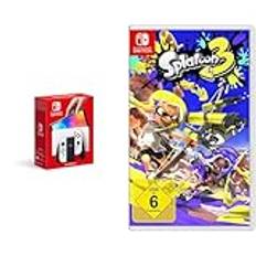 Nintendo Switch HW (OLED) w. White Joy-Con EUR & Nintendo Splatoon 2 Standard German, English Switch