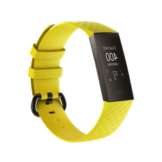 Fitbit Charge 3 / 4 rem i gul silicone