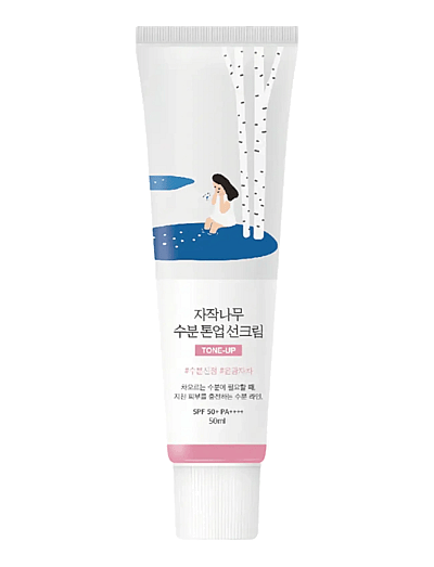 Round Lab Birch Juice Moisturizing Tone Up Sunscreen SPF 50+ PA++++ - Hudvård - TONE-UP / clear
