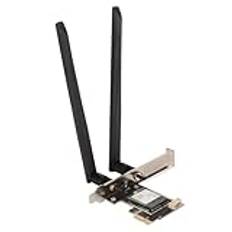 PCIe WiFi-kort, BE200NGW WiFi 7-kort, 2,4G 5G 6G Bluetooth 5,4 8774 Mbps PCIe X1 Trådlöst Nätverkskort Stöd för Windows 10 11 PC