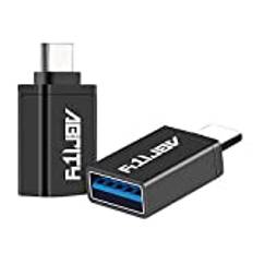 USB C till USB-adapter, USB C-adapter för laddningskabel, USB C-kontakt, typ-C-honomvandlare för Samsung, iPhone 13 Pro Max, surfplatta, tangentbord, mus, Thunderbolt, Apple Macbook Pro, Air, Watch