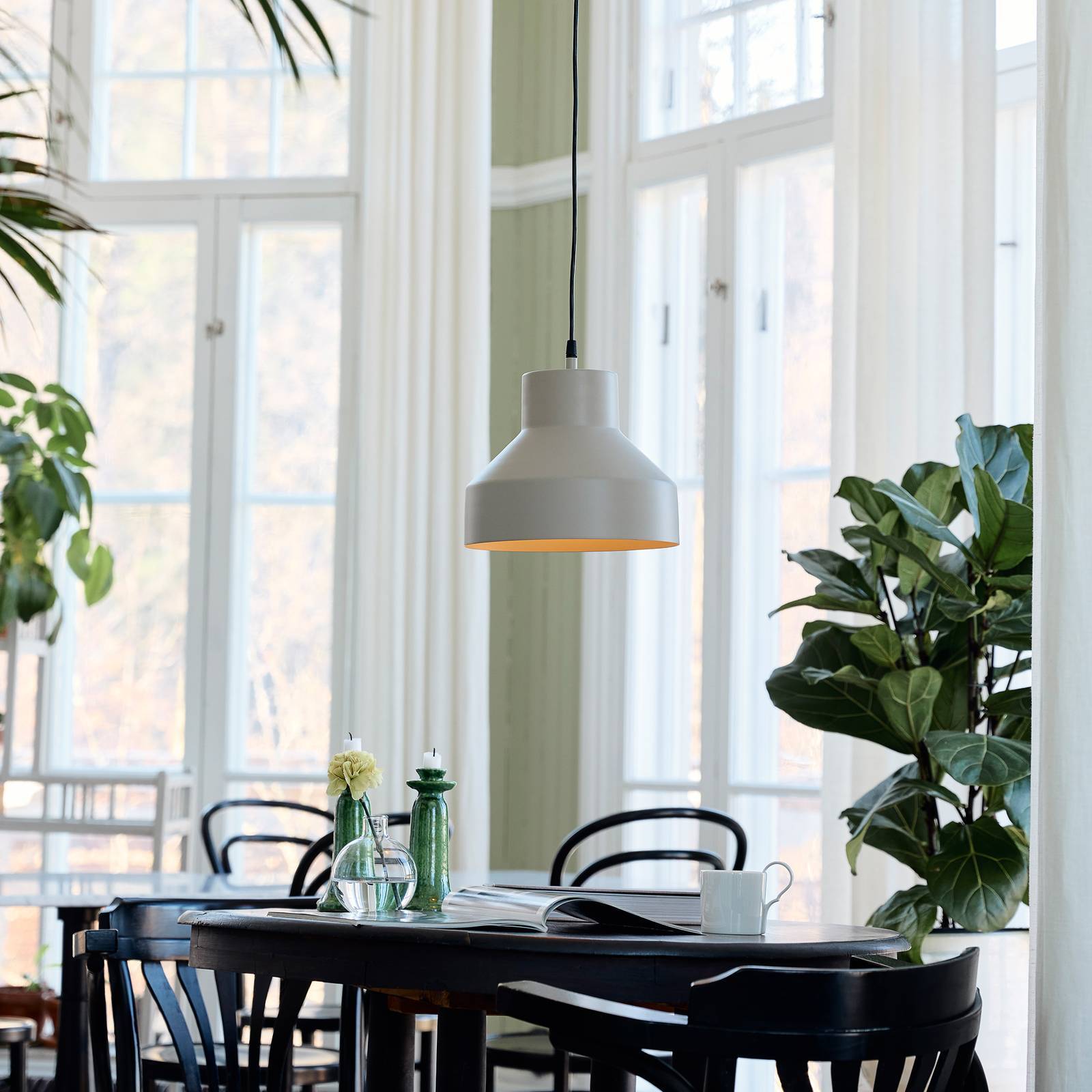 PR Home Hänglampa Solo, dimbar, Creme / bärnsten, Vardagsrum / matsal, Metall, Modern, Pendellampa