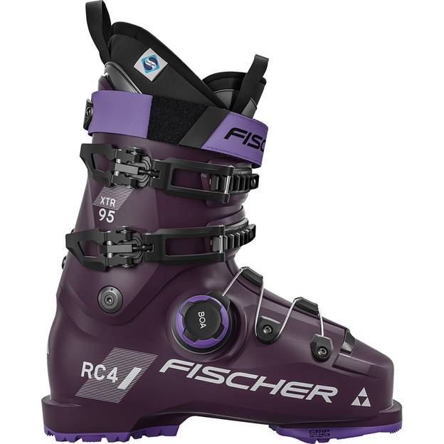 Fischer XTR RC4 95 MV BOA GW Skistøvler | Wineberry | Dame (Størrelse: 24,5).