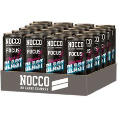 NOCCO Focus Raspberry Blast - 24x330ml. (inkl. SE pant)