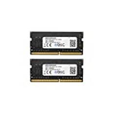 DILC, DDR4 SODIMM 8GB RAM, 2 RAM-minnen för bärbar dator, 2400MHz, PC4-19200 (260 stift), Single Rank, Kompatibel med bärbara datorer/bärbara datorer eller miniPC med SODIMM-kortplats, garanterad