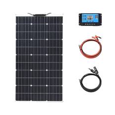 Flexibel solpanel, 150W, 18v laddning 12V 100W Solarkit