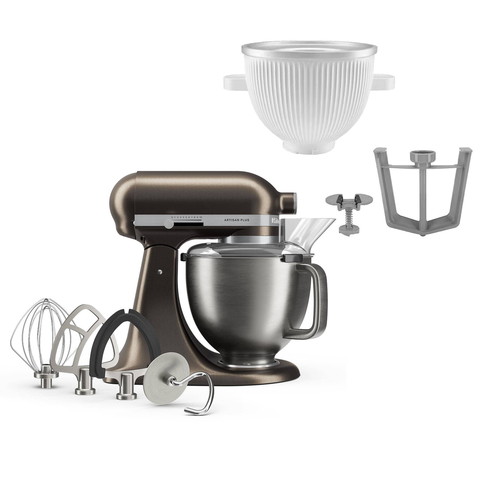 Kitchenaid Artisan Plus köksmaskin med glasstillbehör, iron ore - Iron ore