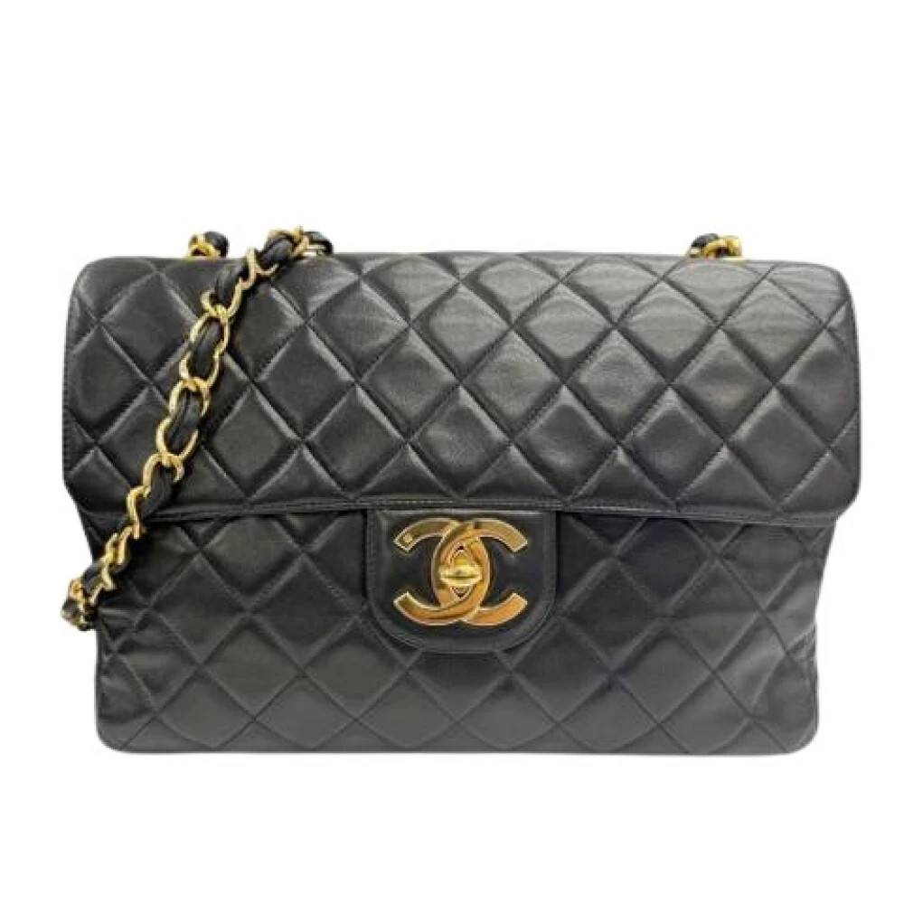 Chanel Vintage Pre-owned Vintage Skuldertaske - Vintage - Dame - Sort - ONE SIZE - Uld