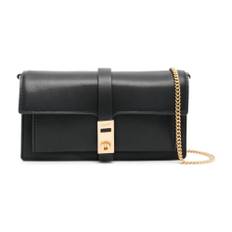 DKNY, Tasker , Dame, Sort, ONE SIZE, Læder, Sort Clutch Taske til Kvinder