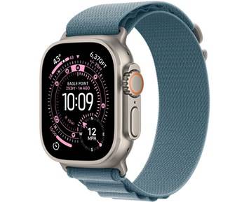 Apple Watch Ultra 3GPS + Cellular49mmNatural Titanium Case with Light Blue Alpine Loop - Medium