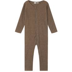 Name It Natdragt - Uld - Rib - NmmWossa - Walnut - Name It - 3 år (98) - Natdragt