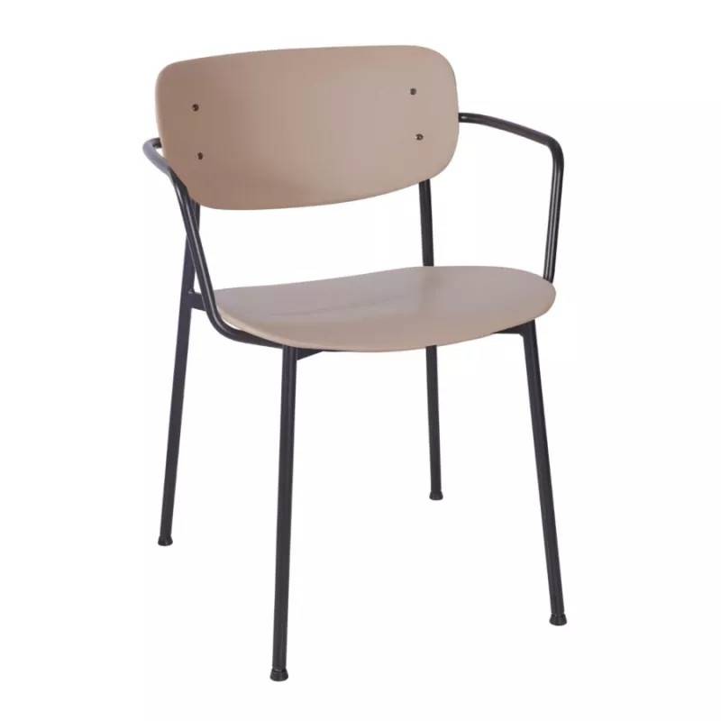Greenwich PP karmstol (Svart, Taupe)