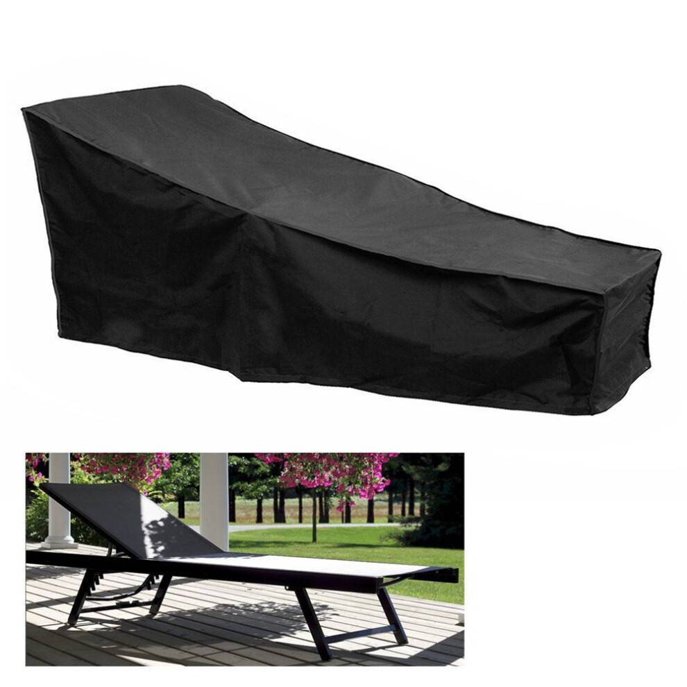 Chaiselong med aluminiumsramme, rustfri lænestol til strand, have, terrasse (1 stk.)