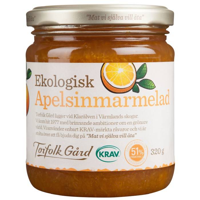 Torfolk Gård Apelsinmarmelad 320g