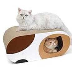 ComSaf Klösbräda för katter, klöstunna av wellpapp, återvinningsbar klösbrädor, katt, klösskydd för soffa, dörr, möbler, klösbräda för katter 58 x 25 x 25 cm