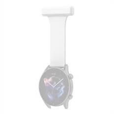 For Huawei Watch GT Runner/Samsung Galaxy Watch3 45mm Pin Style 22mm Doctor Nurse Watch Silicone Strap Hanging Buckle