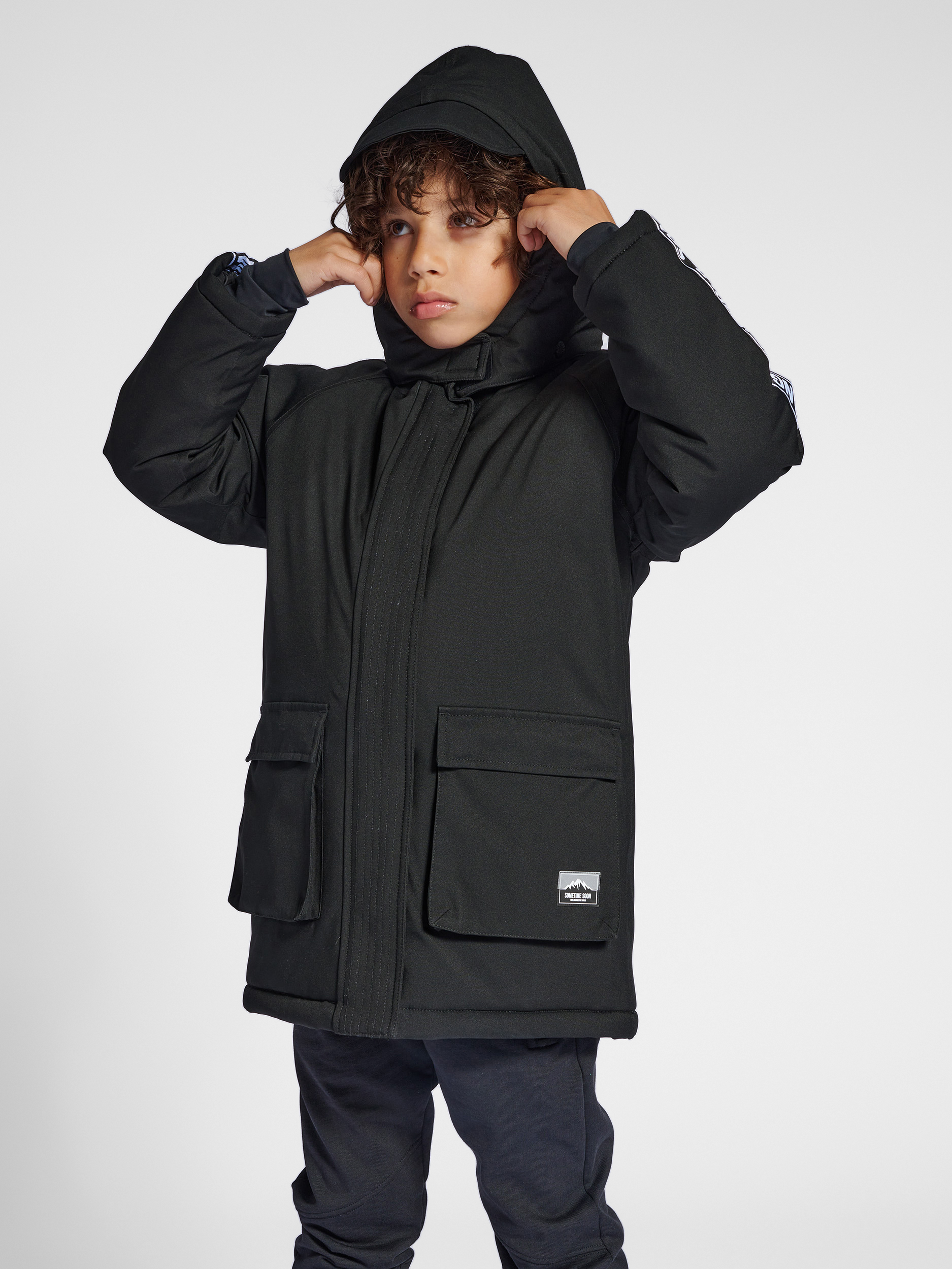 Sometime Soon - Stsglider Jacket | Sort | Jacket | Børn | Str: 98 - Fri fragt og Hurtig levering