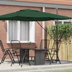 vidaXL Roma Parasol Grøn 286 x 285 x 265 cm Polyester og Aluminium
