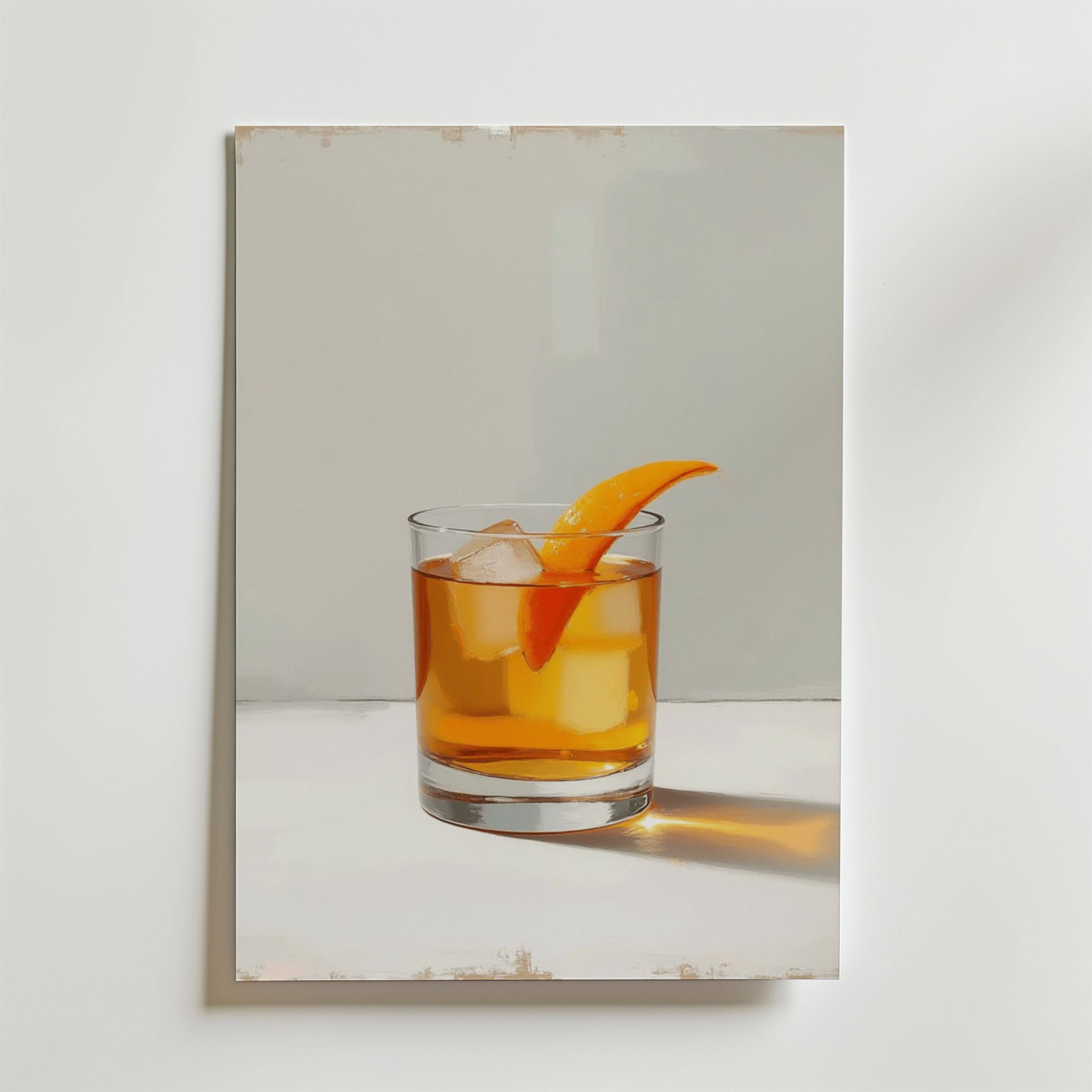 Whiskey Orange Garnish Poster - 50x70 cm