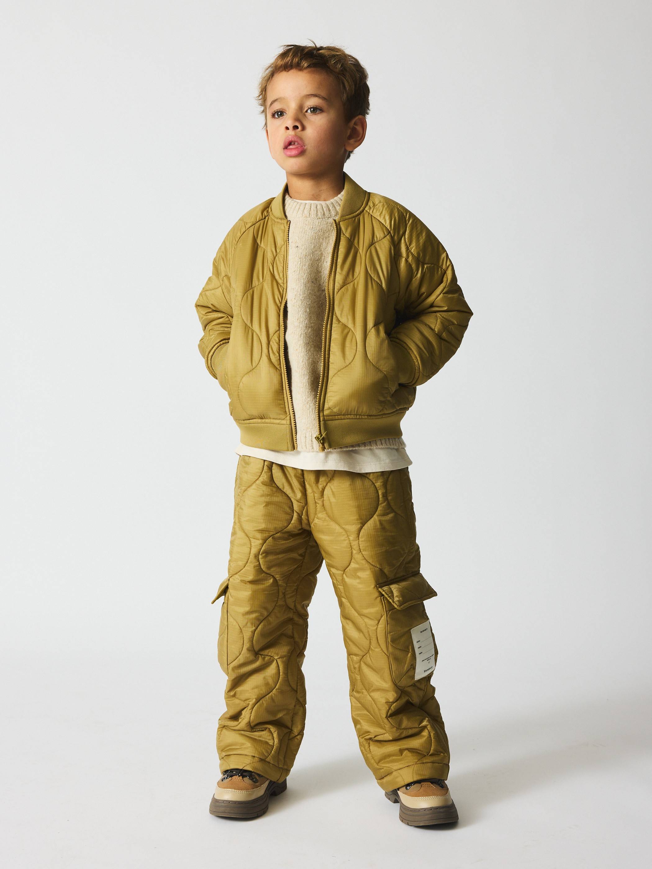 brunobruno nation Harrold Jacket Stl. 122/128 unisex - Ytterkläder Från Magasin - Khaki Green (122/128)