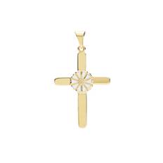 Sølv kors med margueritter 25 x 19 mm fra Lund Copenhagen