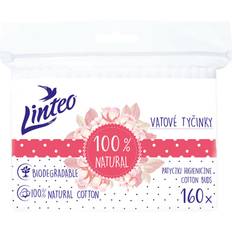 Linteo Natural Cotton Buds bomullspinnar i påse 160 st.