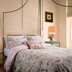 English Heritage Suffolk Garden Double Duvet Cover SET, Birch