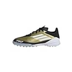 adidas F50 League Messi Football Boots Turf, Fotbollsskor Unisex Barn, Gold Met Ftwr White Core Black, 32 EU