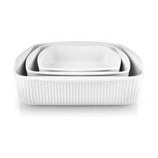 Eva Trio Legio Nova Fadsæt - 3 dele - L 20/24/29 cm - Porcelæn - White