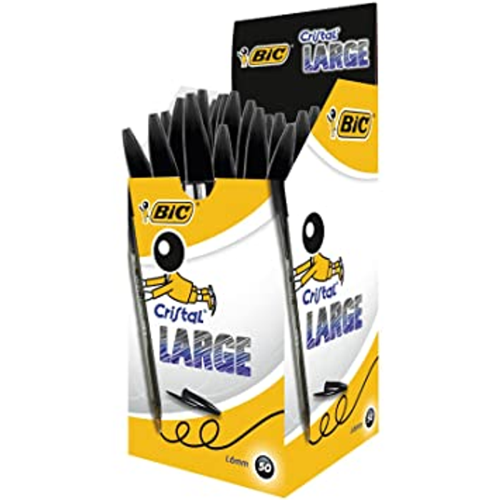Kulpenna Bic Cristal large svart 50st/fp