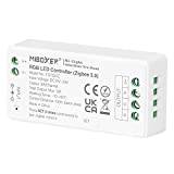 LIGHTEU®, Milight Miboxer Zigbee3.0 RGB LED-remskontroll 12V/24V kompatibel med Zigbee Amazon Echo Plus APP/Röststyrning, FUT037Z