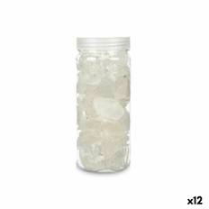 Dekorativa stenar 600 g Kvarts Vit (12 antal)