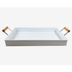 Bakke Metal Hvid 39x28,5 cm