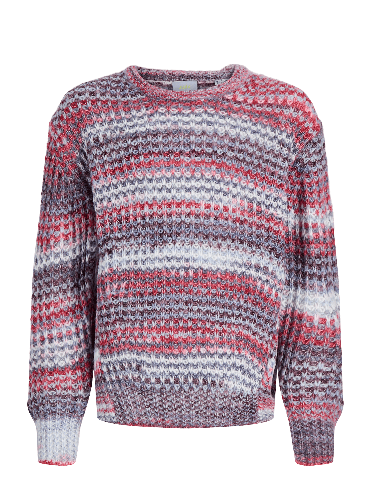 JJXX Kids Jxsimone Space Dye Crew Neck Knit Grl - Burgundy - 128
